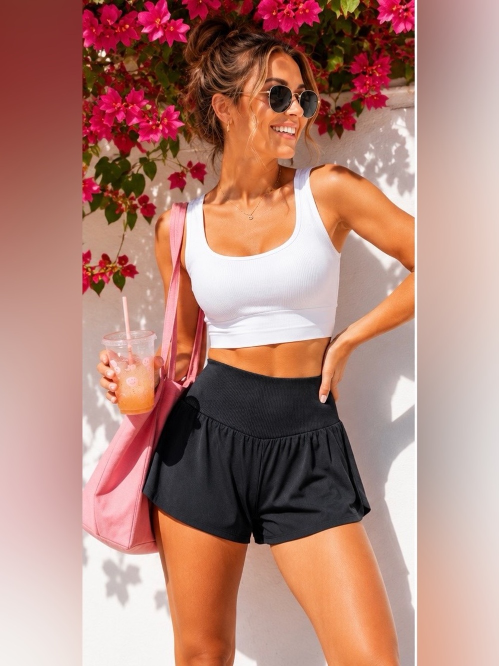 Joylab Seamless Waistband Woven Athletic Shorts